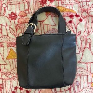 Y2K Black Jackson Brand Faux Leather Mini Purse